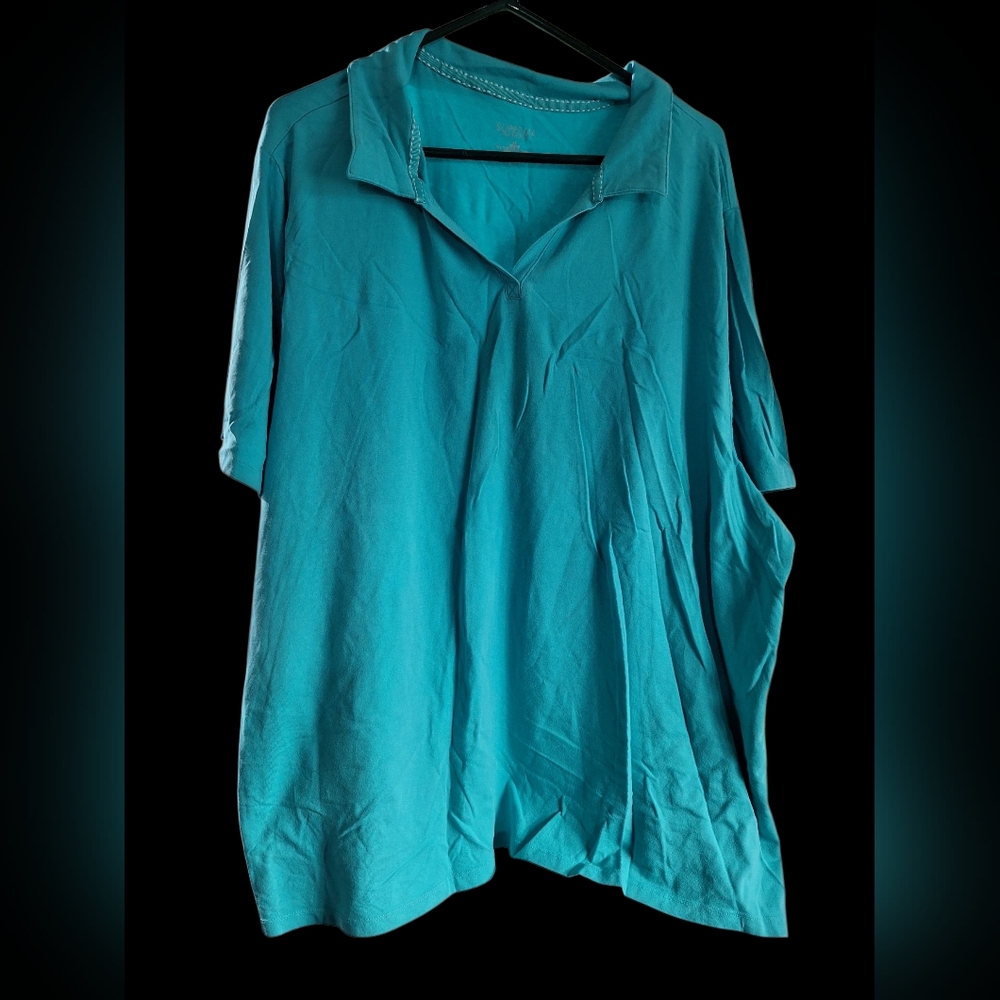 Catherines Turquoise Short Sleeve Top